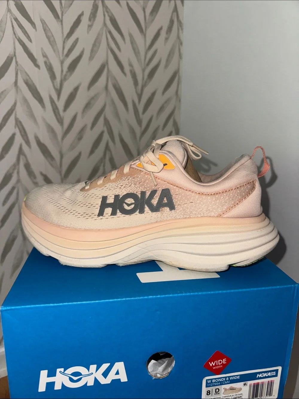Hoka Women's Light Pink Cushioned Running Shoe